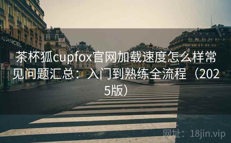 茶杯狐cupfox官网加载速度怎么样常见问题汇总：入门到熟练全流程（2025版）