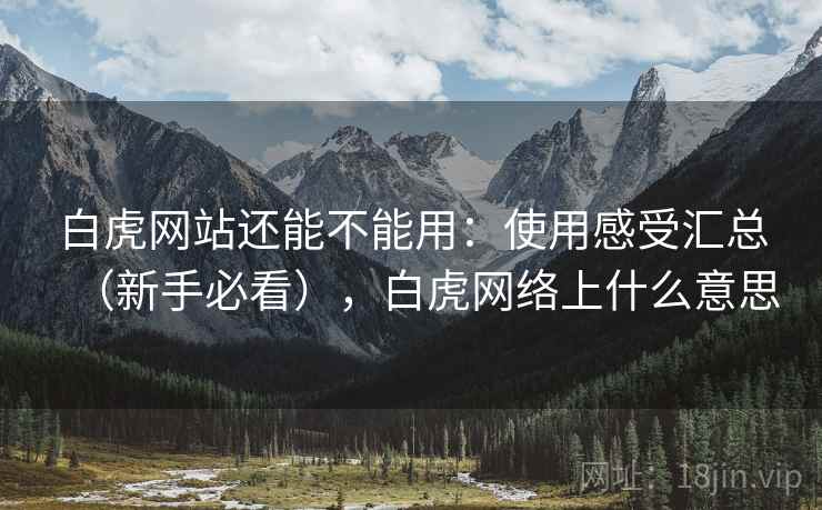 白虎网站还能不能用：使用感受汇总（新手必看），白虎网络上什么意思