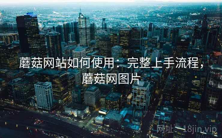 蘑菇网站如何使用：完整上手流程，蘑菇网图片