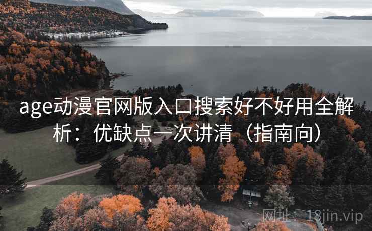 age动漫官网版入口搜索好不好用全解析:优缺点一次讲清(指南向)